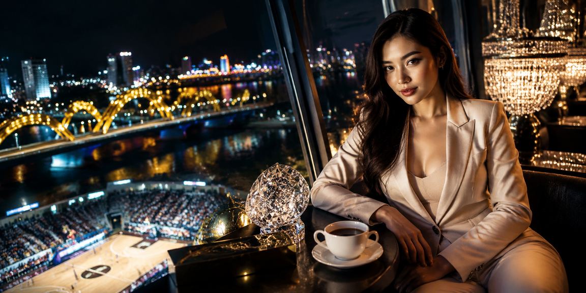 Người xem bóng rổ và cá cược tại Đà Nẵng trong quán cà phê buổi tối