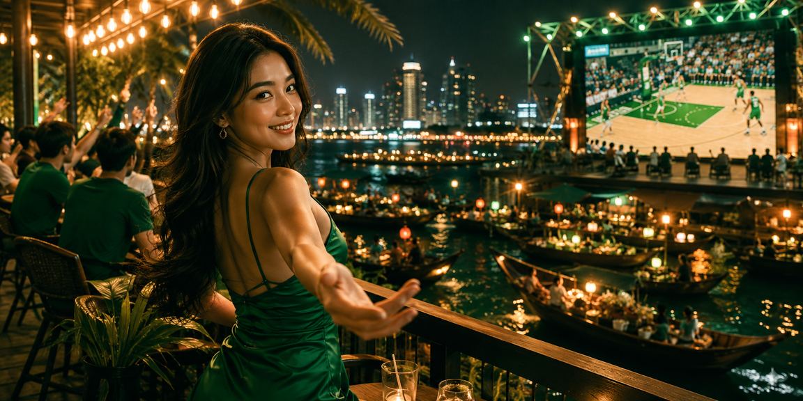 Người dùng Hà Nội theo dõi cá cược bóng rổ trong không gian cà phê yên tĩnh
