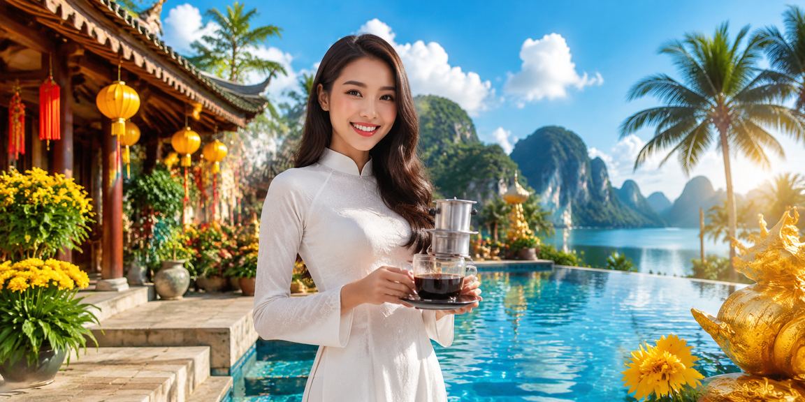 Người chơi Ninh Bình tham gia cá cược và theo dõi kết quả jackpot trong trang phục áo dài